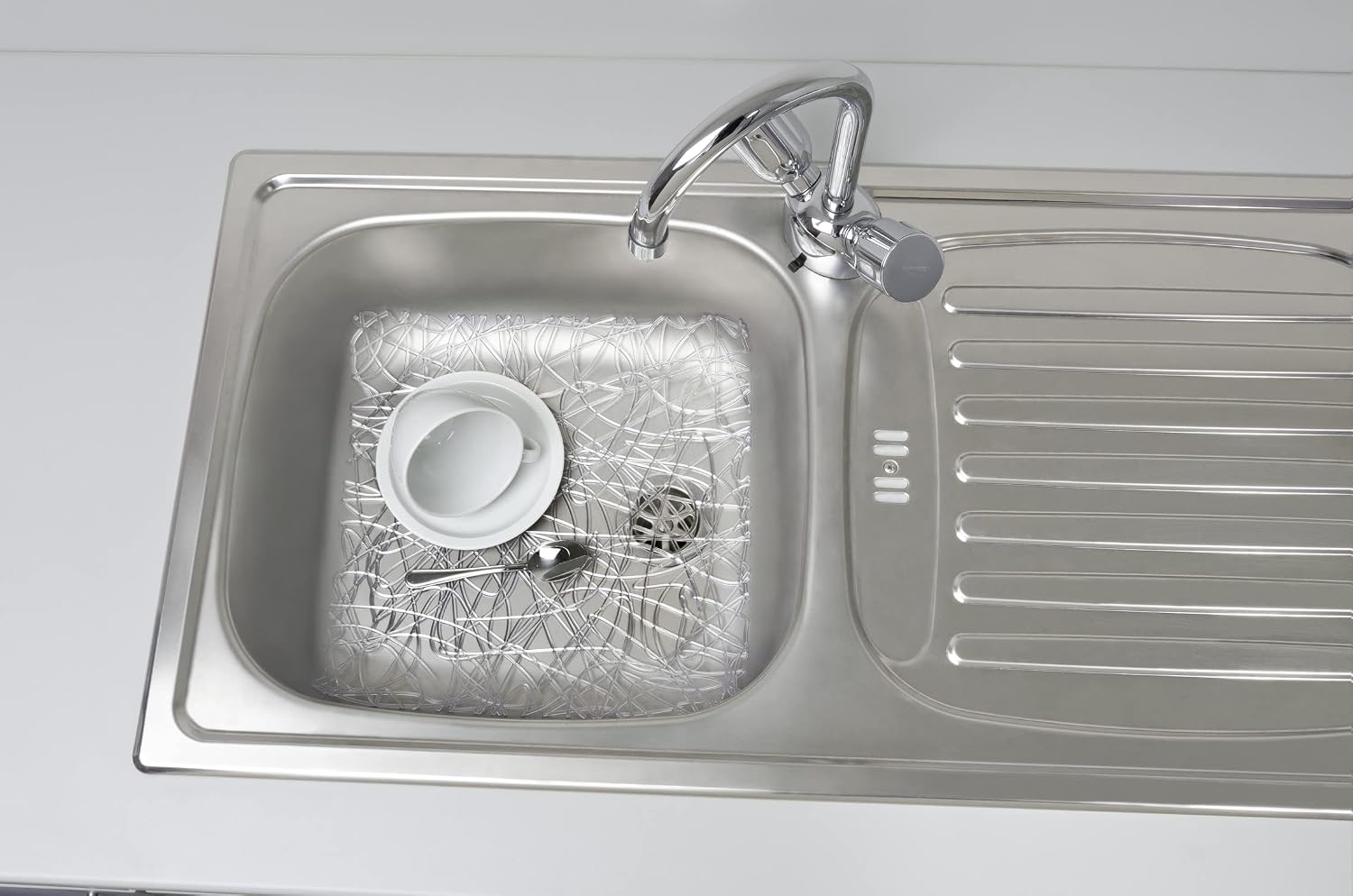 WENKO 2003020100 Sink Mat, White
