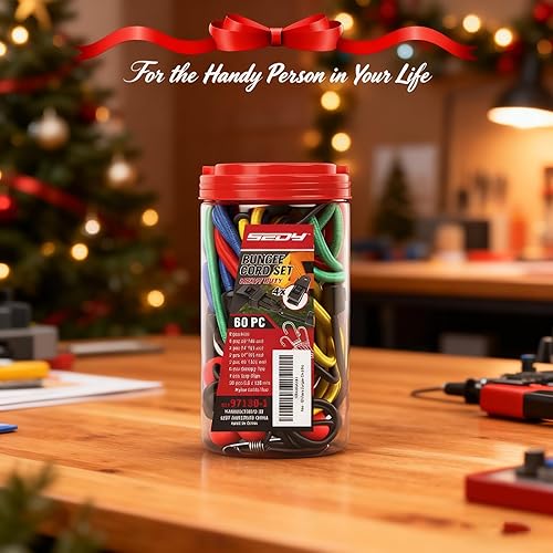 Miniatura 9 de 60 cuerdas elásticas de varios tamaños  10, 18, 24, 32, 40 pulgadas, cuerdas elásticas con ganchos, resistentes al aire libre, grande, mediano y