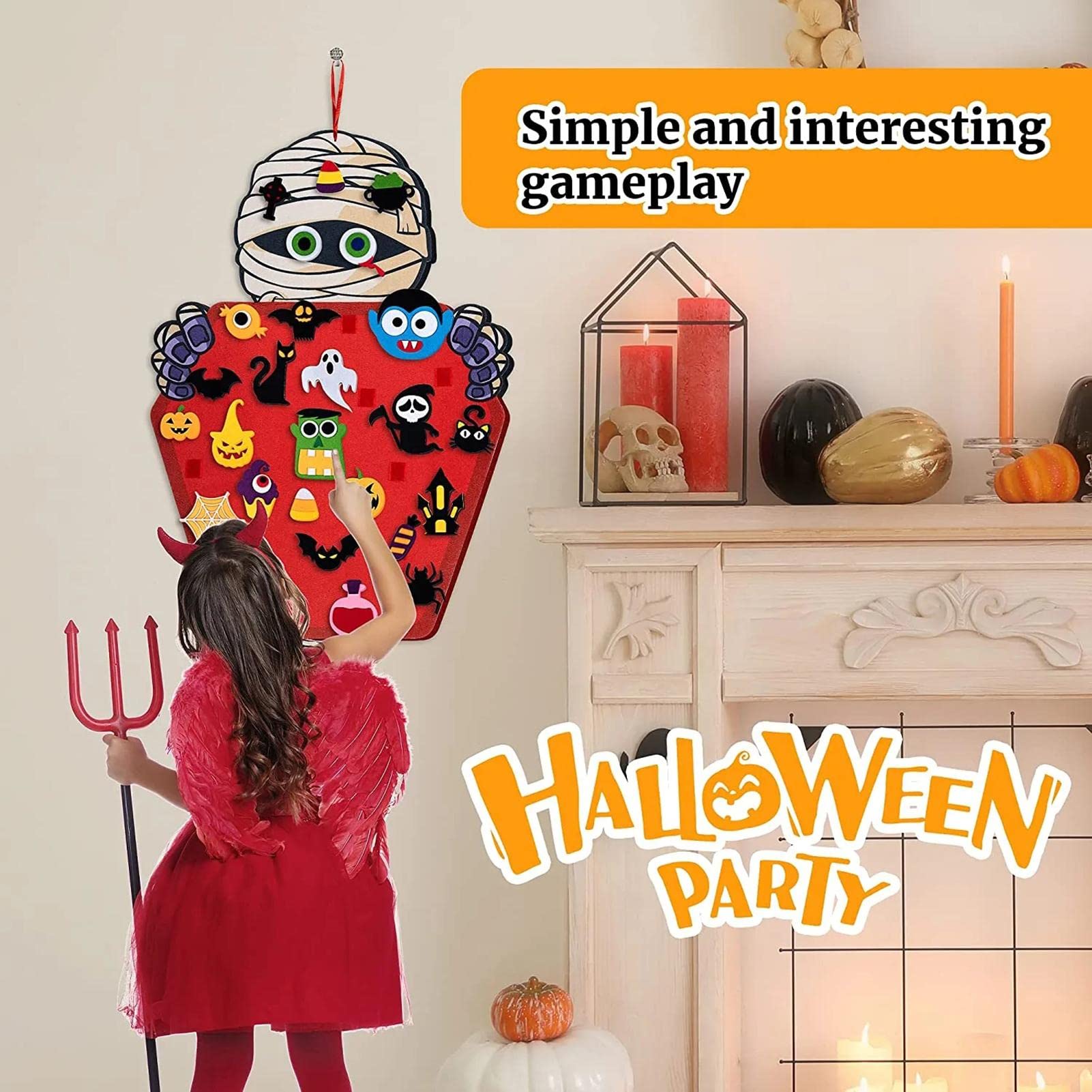 Amazon.co.jp: ハロウィンフェルト 愛らしいハロウィン DIY ミイラ