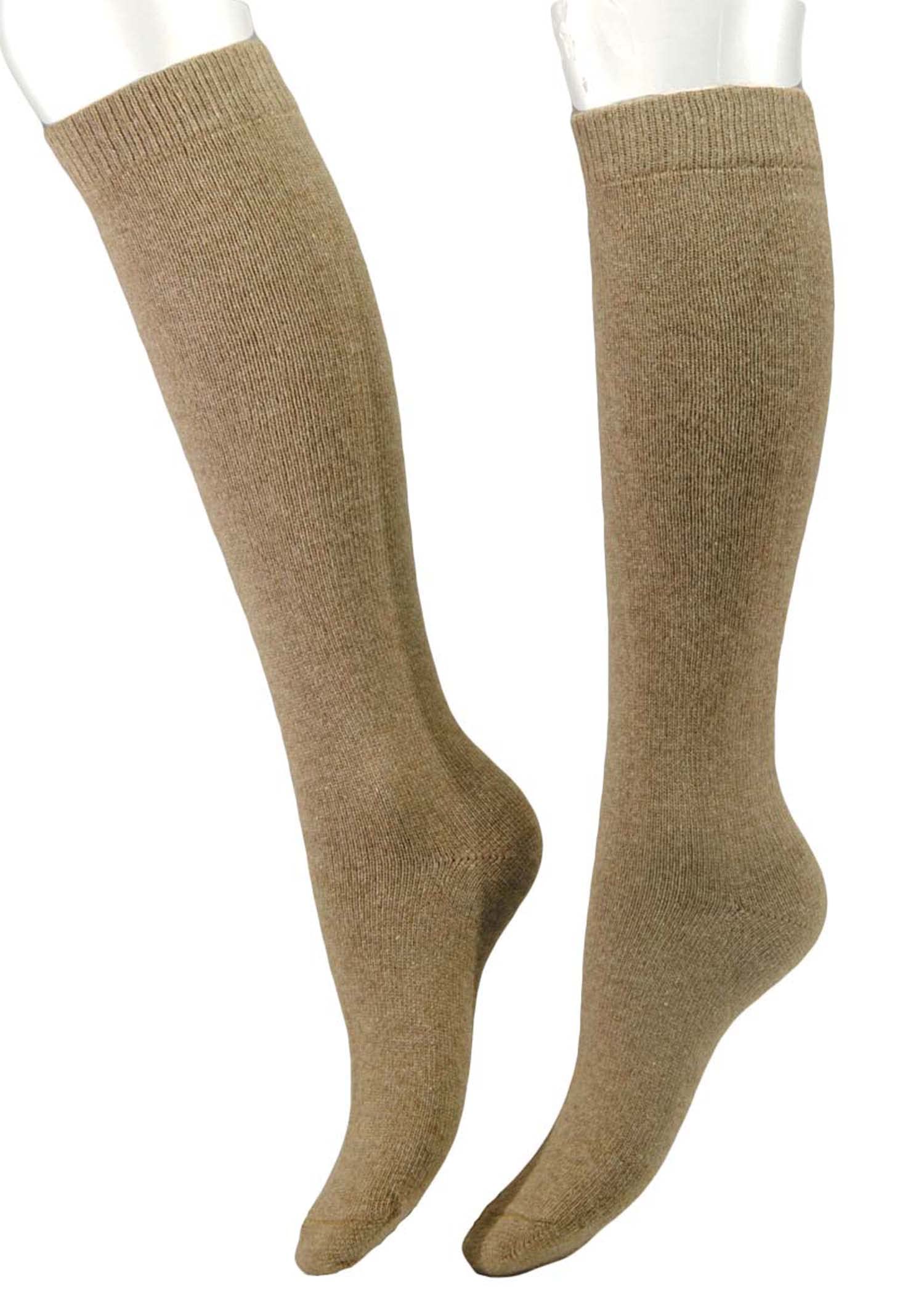 (6 Paar) Geschenkbox "Gardena " mit 6 Paar langen Damen-Socken, einfarbig, aus feinstem Lana-Cashmere-Garn - 100% Made in Italy