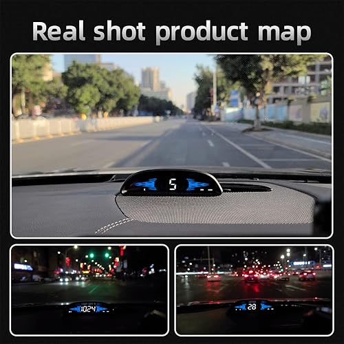 Miniatura 5 de G2 HUD Auto Hud Display Car Projector Alarma Head Up Display Velocímetro Parabrisas Accesorios electrónicos (negro)