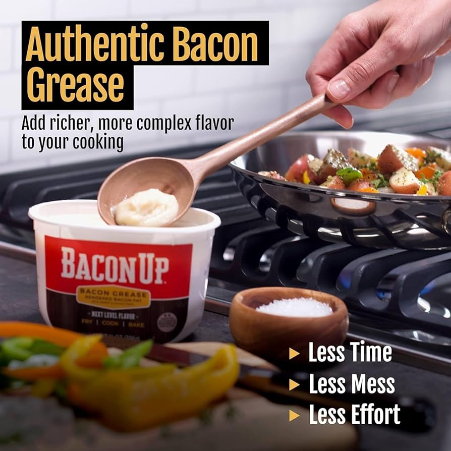 Amazon.com: Bacon UpⓇ Bacon Grease for Cooking - 14 Ounce