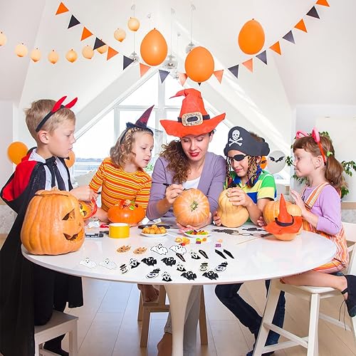 Miniatura 5 de 36 colgantes de Halloween chapados en oro negro esmaltado calabaza fantasma, payaso mago, sombrero de mago de Halloween para hacer joyas, bricolaje,