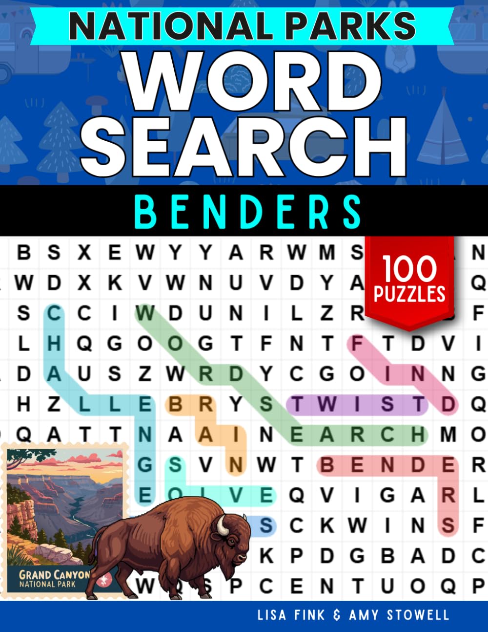 National Parks Word Benders Word Search Puzzles, 100 Word Find Games, Word Seek Puzzle Book With Words That Twist, Bend & Turn: Geography Fun For ... 8-100 (Word Search Word Benders Puzzle Book)