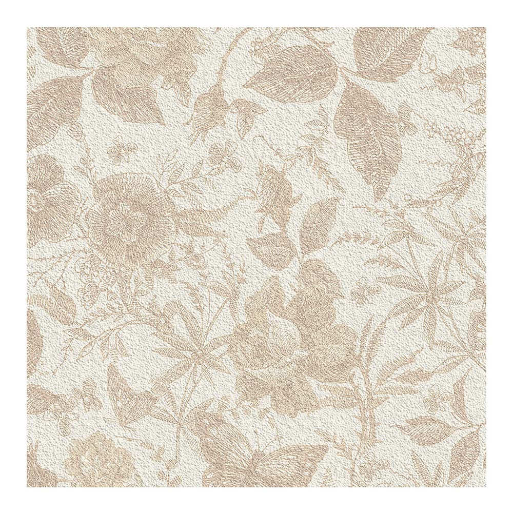 Papier Peint Fleurs Vintage Autocollant 40cmx2,5m Rouleau Vinyle Adhésif pour Meubles et Murs