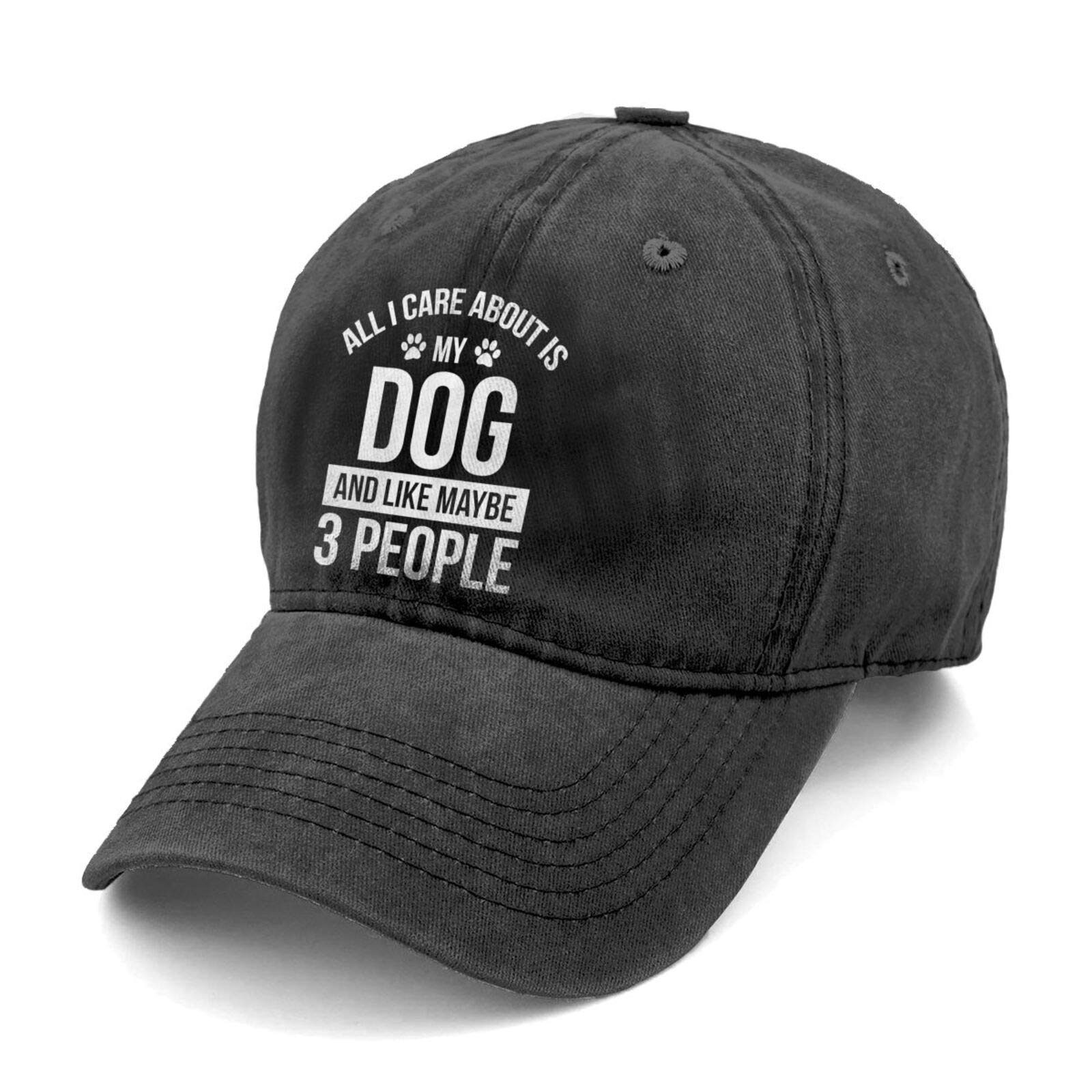Snapback Cap Cotton Embroidery Baseball Cap for Men Women Adjustable Hip Hop Dad Hat Sun Protection-Black