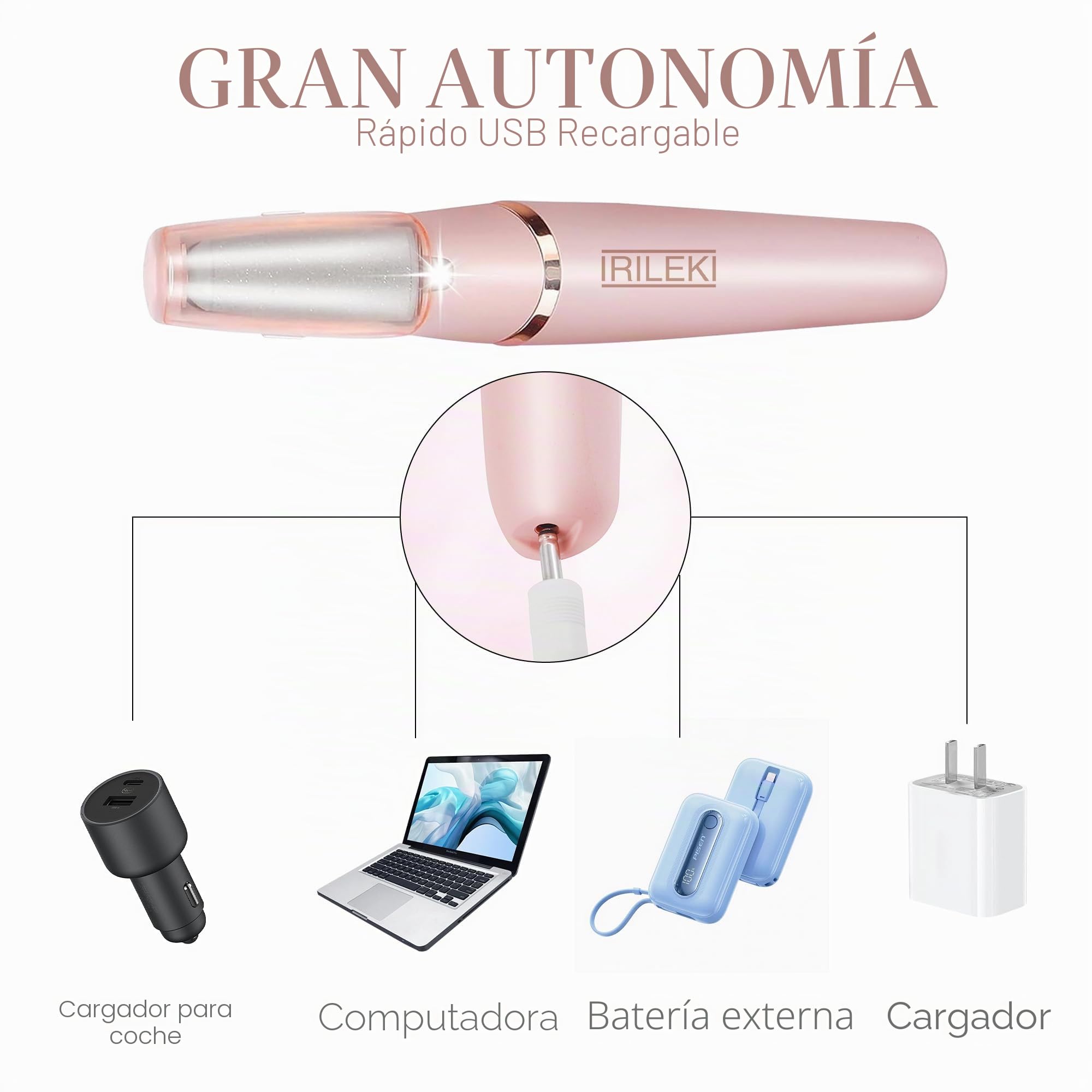 Eliminador de Callos Eléctrico para Pies, Herramientas de Pedicura Electrónicas Recargables para Archivadores de Pies, Cuidado Profesional de los Pies Pedi para Piel Seca/Muerta