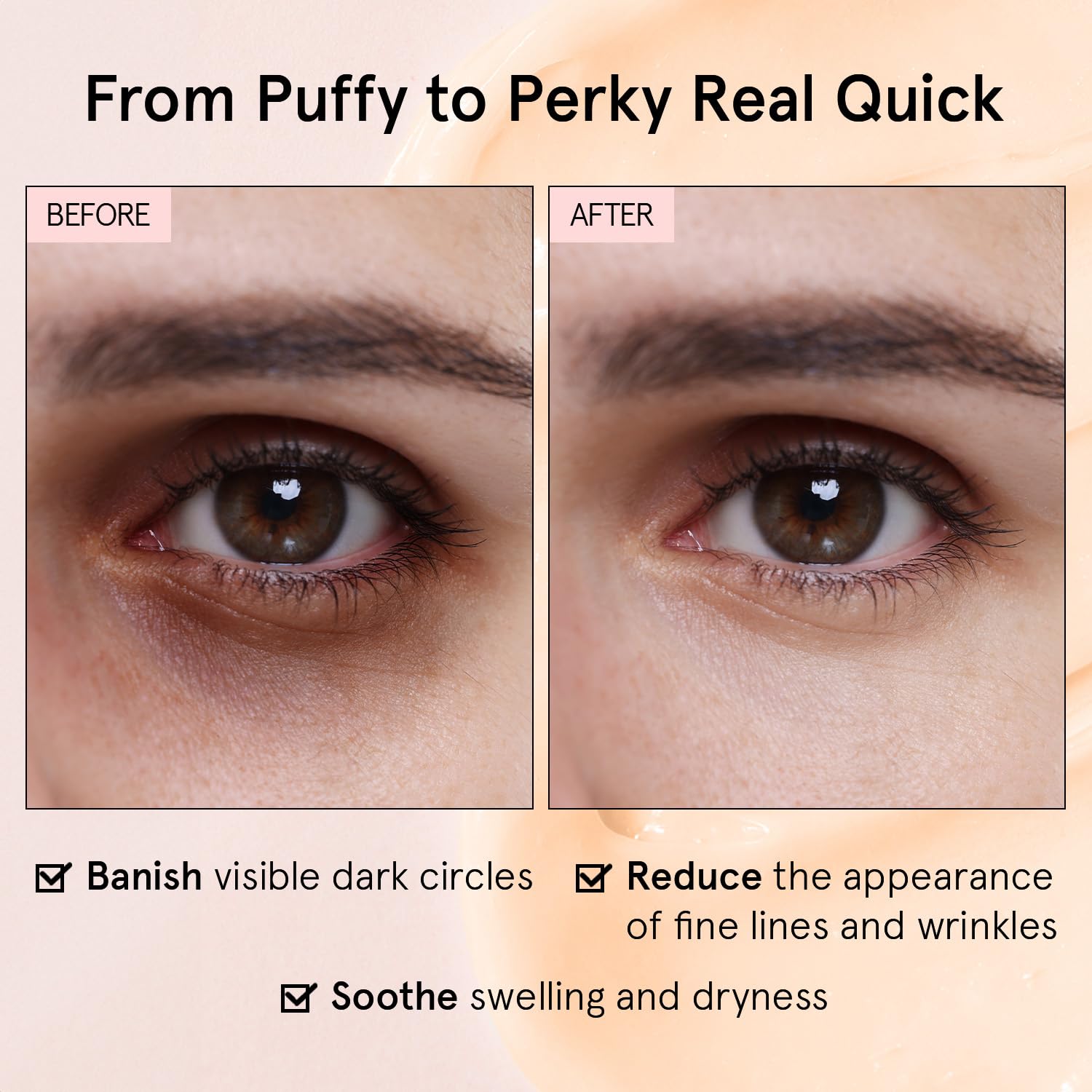 grace & stella Under Eye Cream with Caffeine for Dark Circles