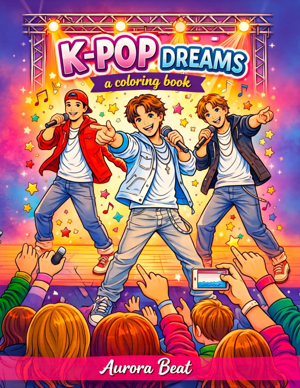K-Pop Dreams: A Coloring Book