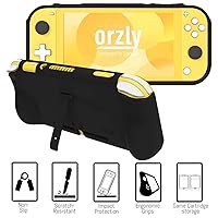 Vista 6 de Orzly Switch Lite Accessories Bundle - Case & Screen Protector for Nintendo Switch Lite Console, USB Cable, Games Holder, Comfort Grip Case