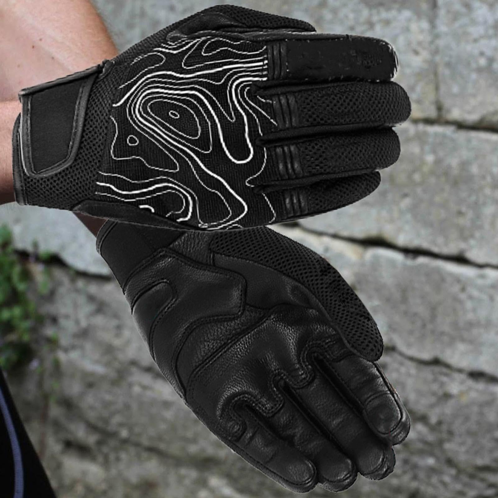 Genérico Guantes de Moto Táctiles y con amortiguación