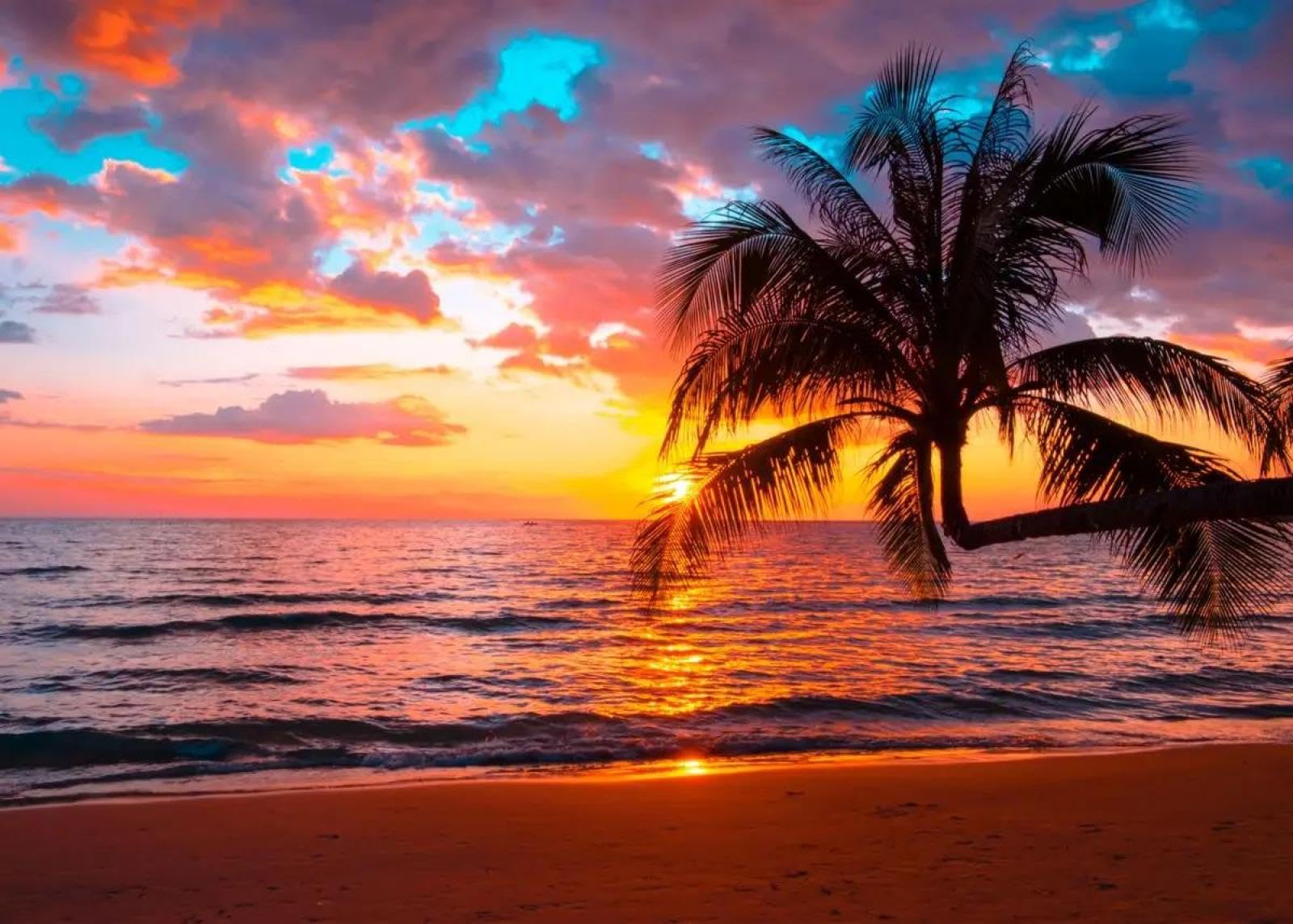 SHINERING Sunsets Natural Sea Beach Landscape Poster And Prints Picture Canvas Painting Wall Art For Living Room Home Decor A10 21X30Cm Unframed