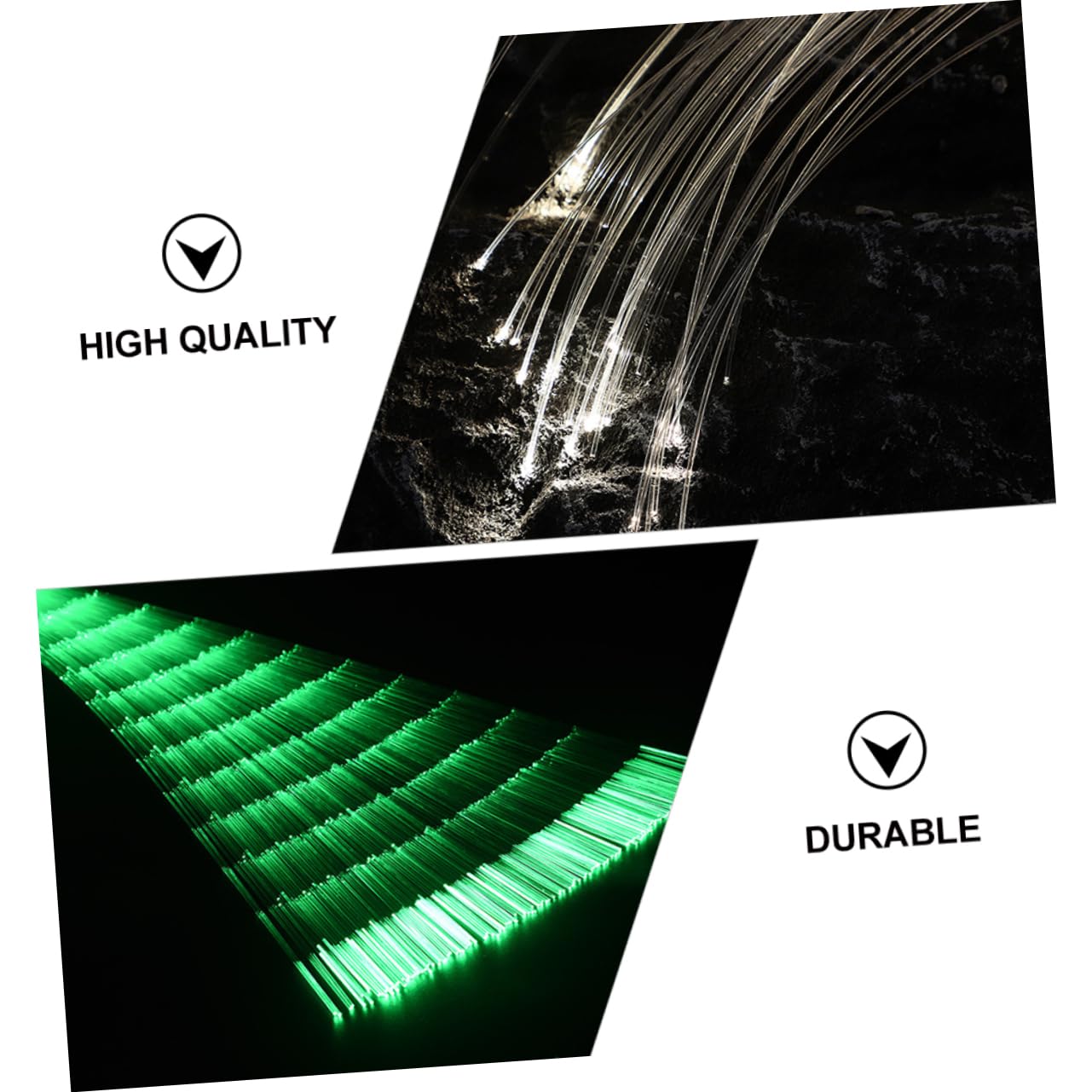 SHINEOFI 1mm Dicke Kunststoff Glasfaser 100m Lang für Lichtleiter mit Ausgezeichneter Zähigkeit und Uv Strahlen für Saunen und Spas