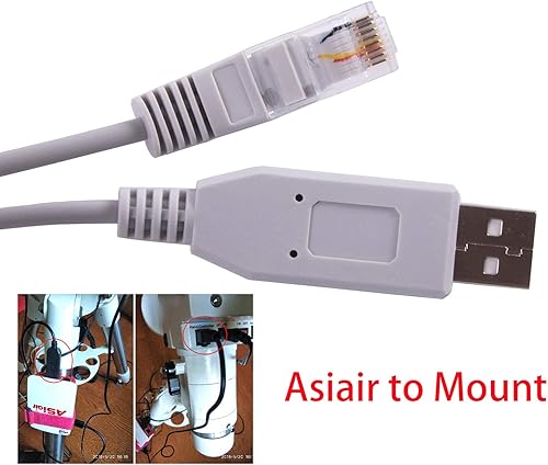 Miniatura 2 de Telescopios Cable de Control de Montaje Ecuatorial para Skywatcher HEQ5pro AZEQ5 AZEQ6 EQ6-R Soporte EQMOD ASCOM Configuración de software Manual