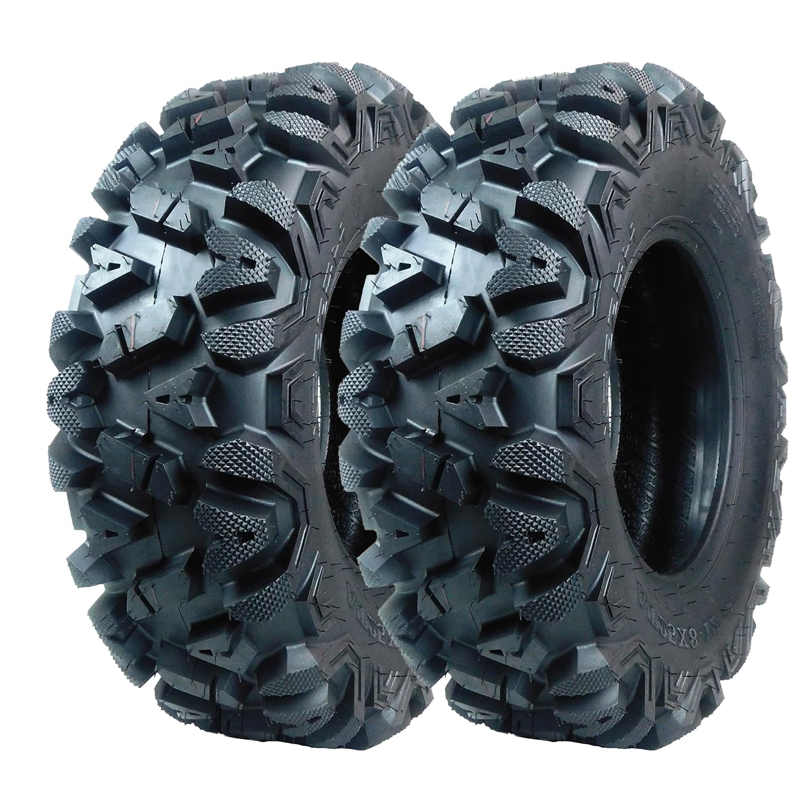 2 pcs ATV All Terrain Vehicle Tires AT24x8-12-6PR TL KNIGHT Tubeless