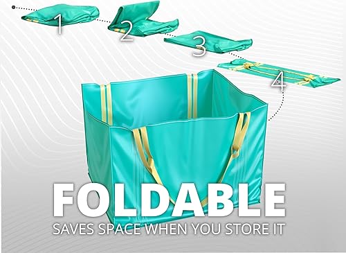 Miniatura 6 de Skywin Bolsa de basura verde  Bolsas de compostaje de 45 pulgadas para eliminación de desechos  Bolsas de basura resistentes ideales para bolsas de