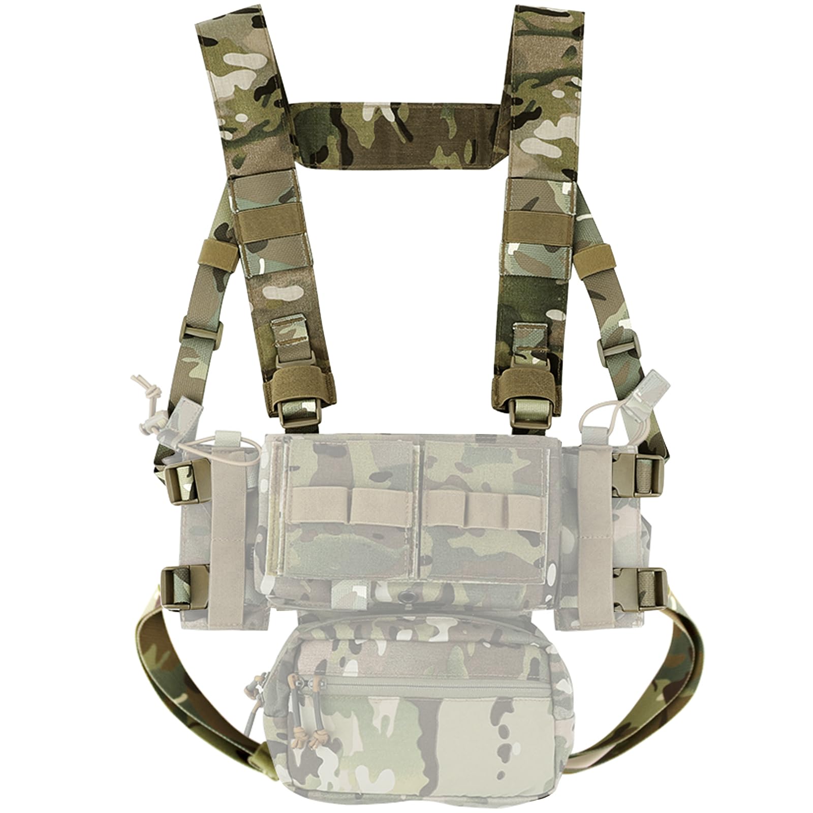 KRYDEX GEAR Harnais tactique Fat Strap épaule et sangle arrière pour MK3 MK4 D3CRM Chest Rig