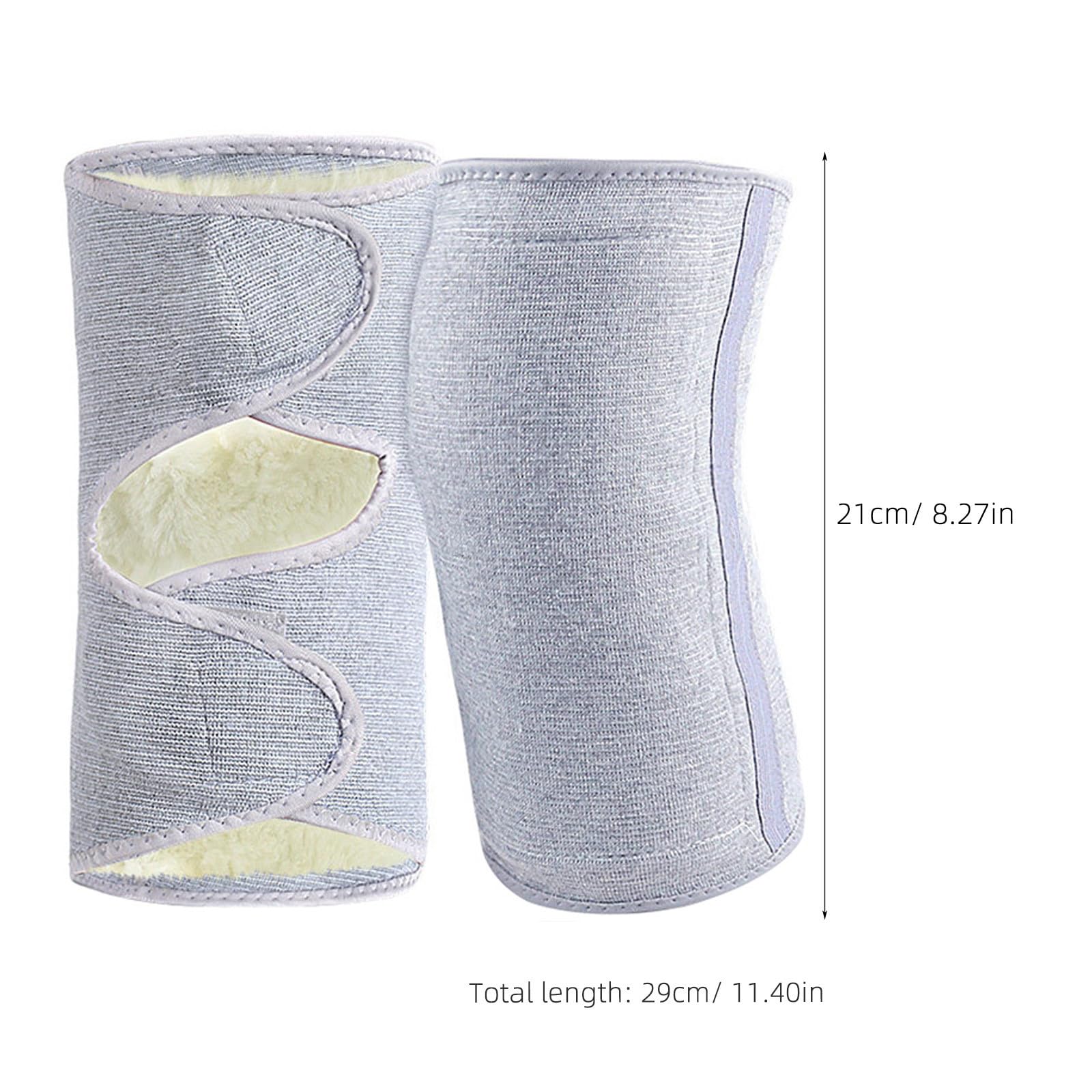 Genouillère D'hiver en Laine Isolante et Latex, Protection Thermique Épaisse, Souplesse et Élasticité pour Usage Extérieur