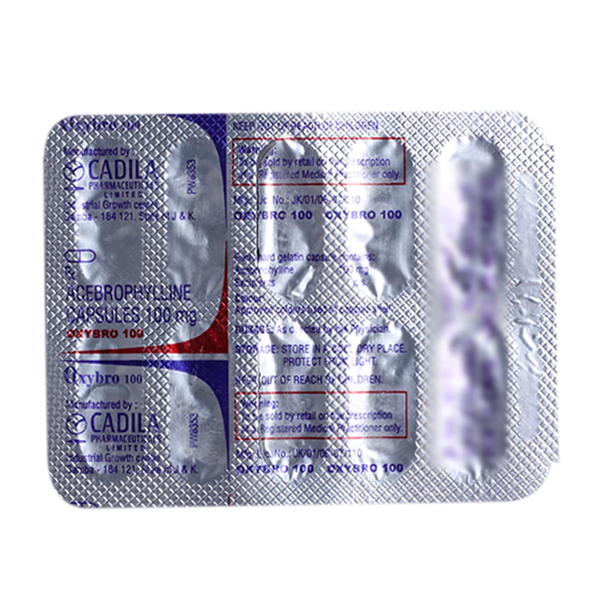 OXYBRO 100MG - Strip of 10 Capsules