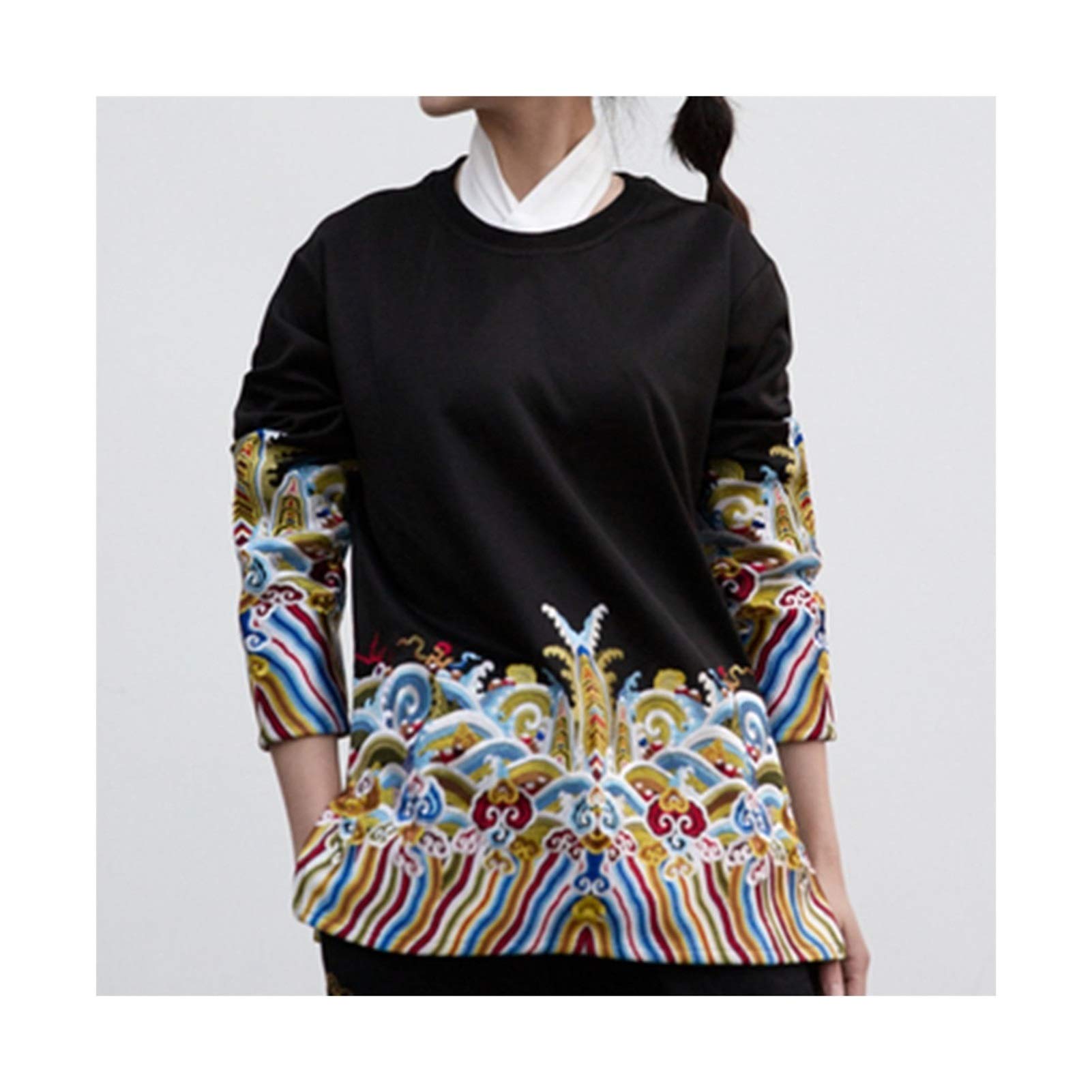 Haftowana bluza z kapturem z wodą morską Cliff męska bluza z kapturem sweter precyzyjny haft, aby przywrócić wzór S-4XL, 7 rozmiarów nadaje się do szkoły, na imprezę, dla rodziny, na zewnątrz, codzienne ubrania