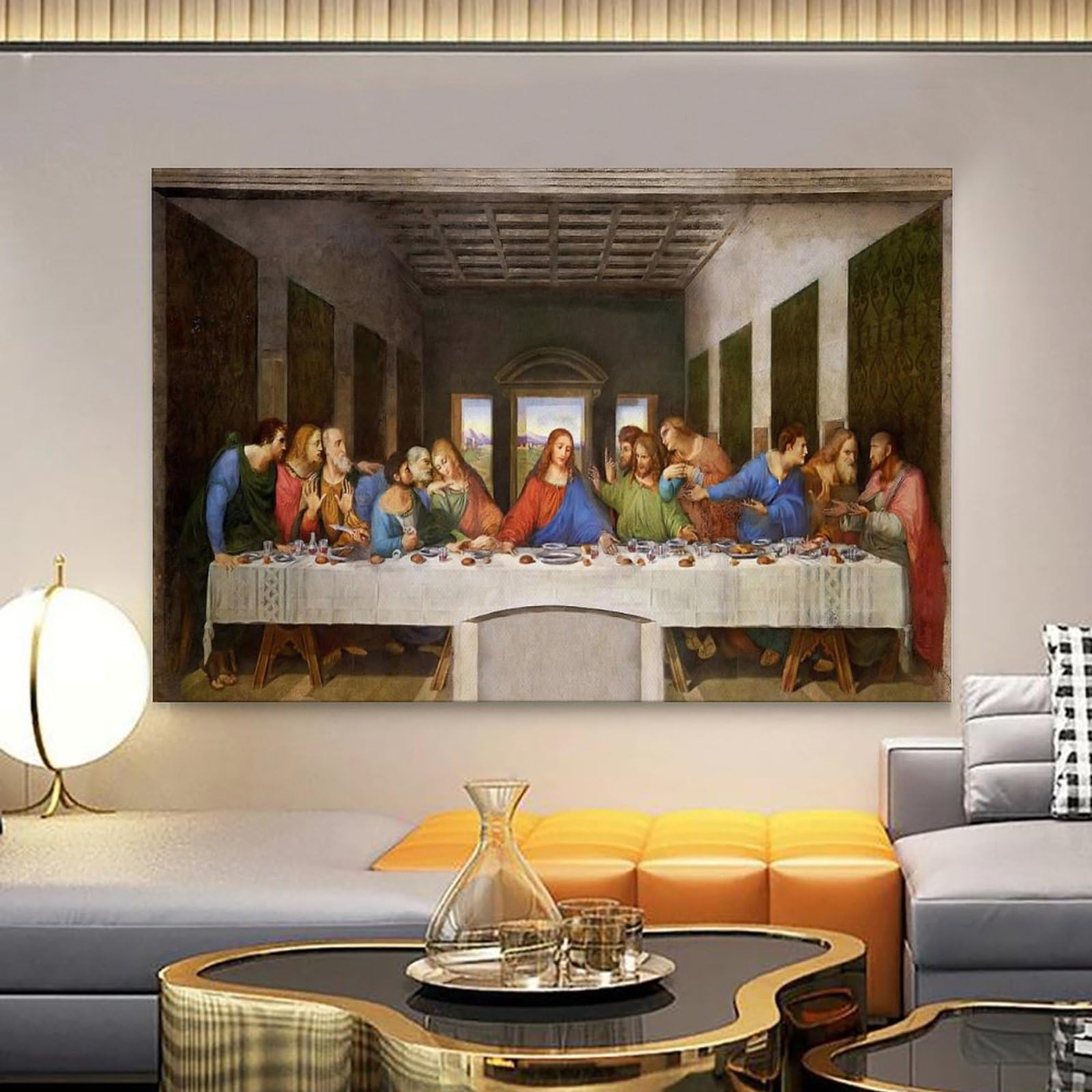 世界の名画 ダ・ヴィンチ 美術品 インテリア 印刷 アート 最後の晩餐 名画》ミュージアム シリーズ LLサイズ レオナルド・ダ