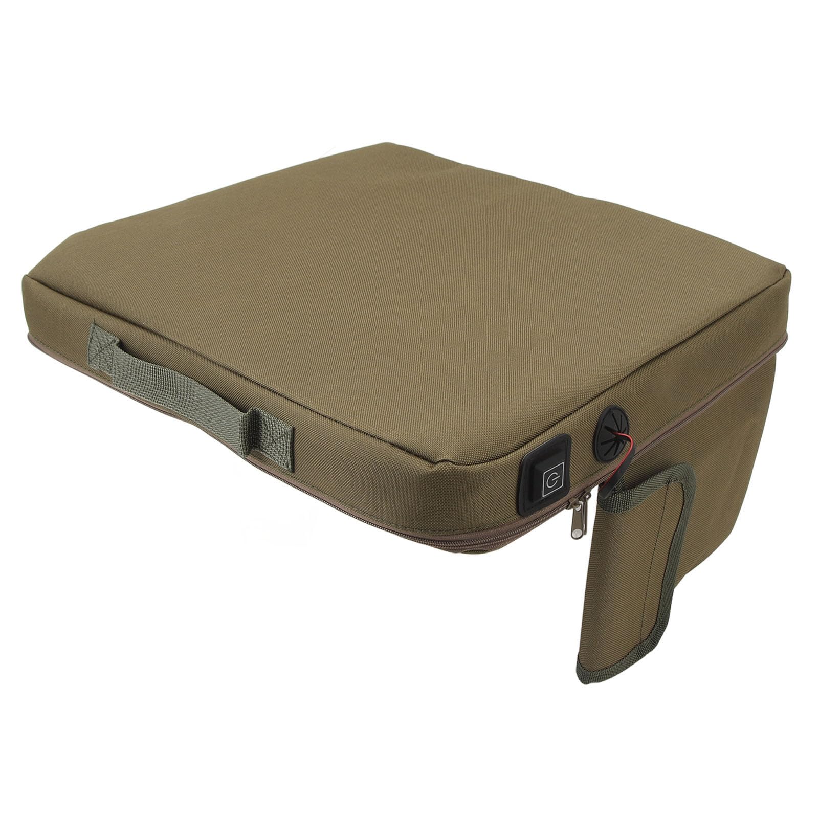 VGEBY Cojín de Asiento con Calefacción Portátil, Carga USB, 3 Configuraciones de Temperatura, Ligero, Impermeable, con Tecnología de Calefacción Inteligente, para Acampar, Pescar,