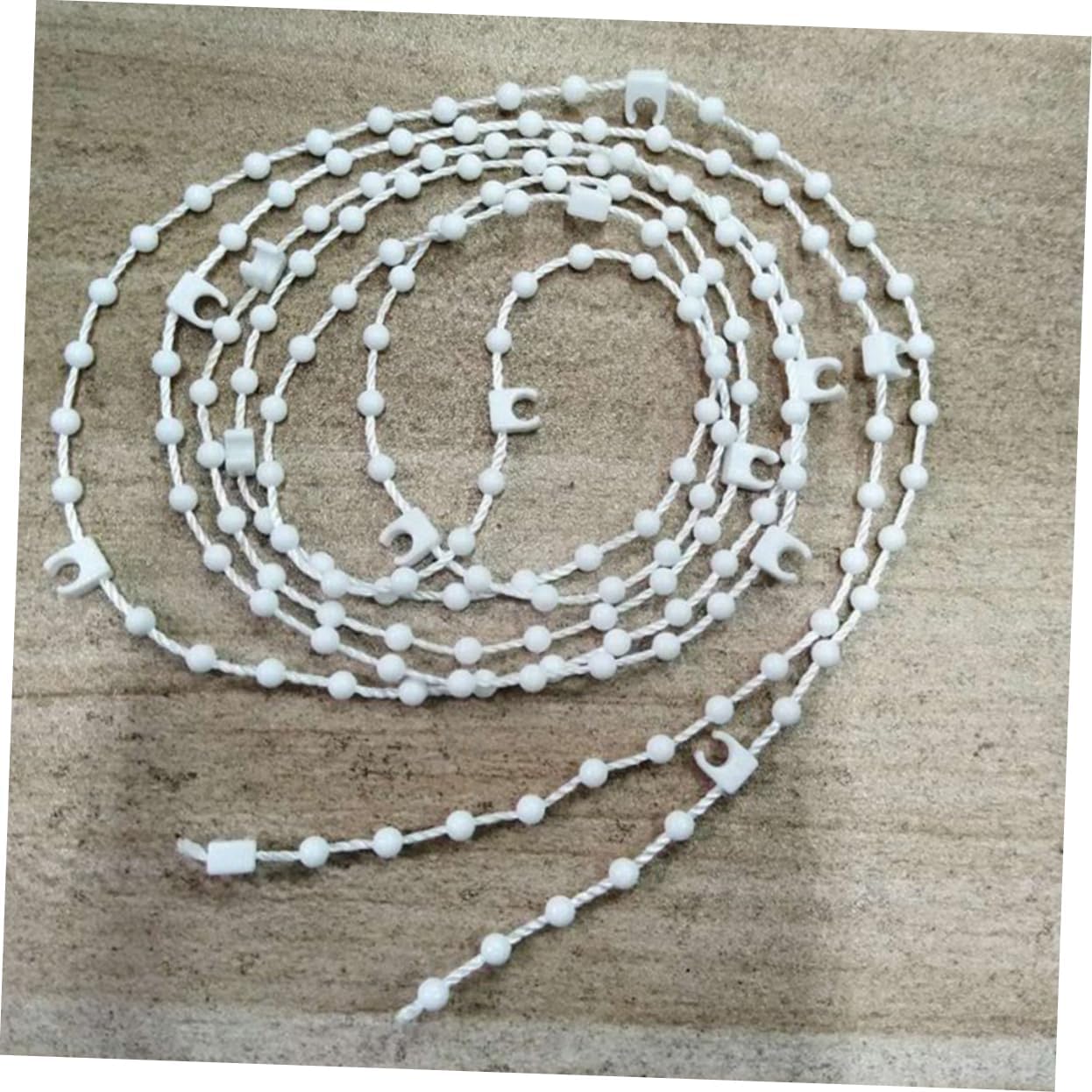 ORFOFE Vertical Blind Chain Meters Beaded Buckle Supplies for Windows Easy to Install Vertical Blind Bottom Fitting for Home Office Use