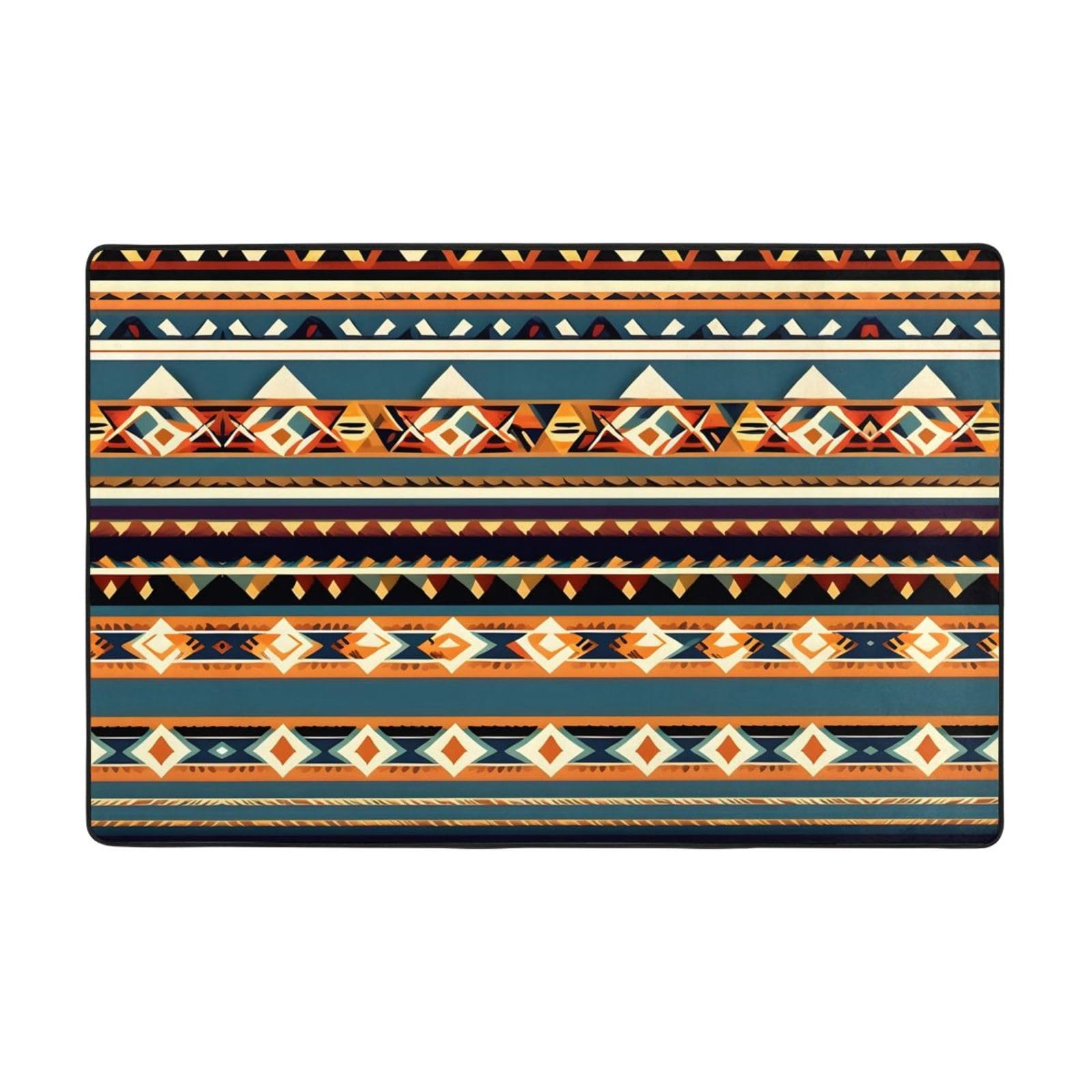 Tapis chambre à coucher doux avec motif maison imprimé moderne
