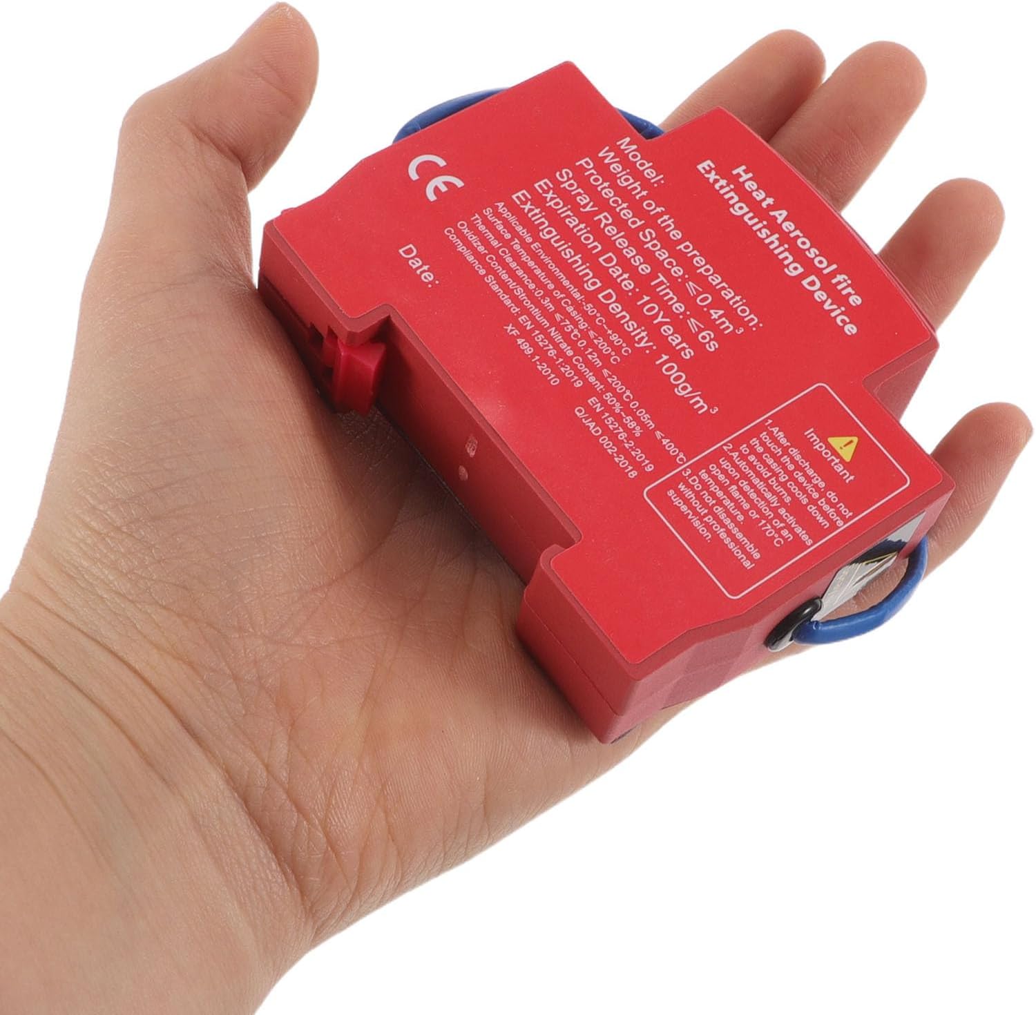 GALPADA Galpadaautomatic Fire Extinguisher For Vehicles, Self-activating Aerosol Fire Sticker, Multipurpose Engine Bay Extinguisher For Car Garage Office Safety 10g