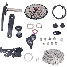 Gavigain 10 Speed Groupset 46T Cassette Crank Arm Bottom Bracket Set Road Mountain Bike Aluminum Alloy Lightweight Durable