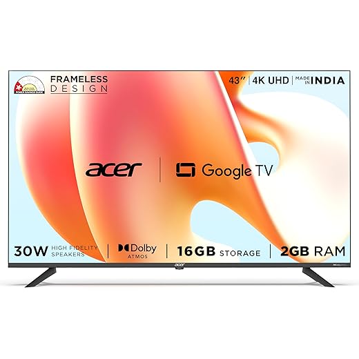 Acer G Plus Series 4K Ultra HD Smart TV 109 cm
