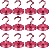 Vista 11 de LOVIMAG Ganchos magnéticos, paquete de 12 ganchos magnéticos de 30 libras + gancho magnético 2026 Cruise Cabin Ship Essentials Heavy Duty Strong