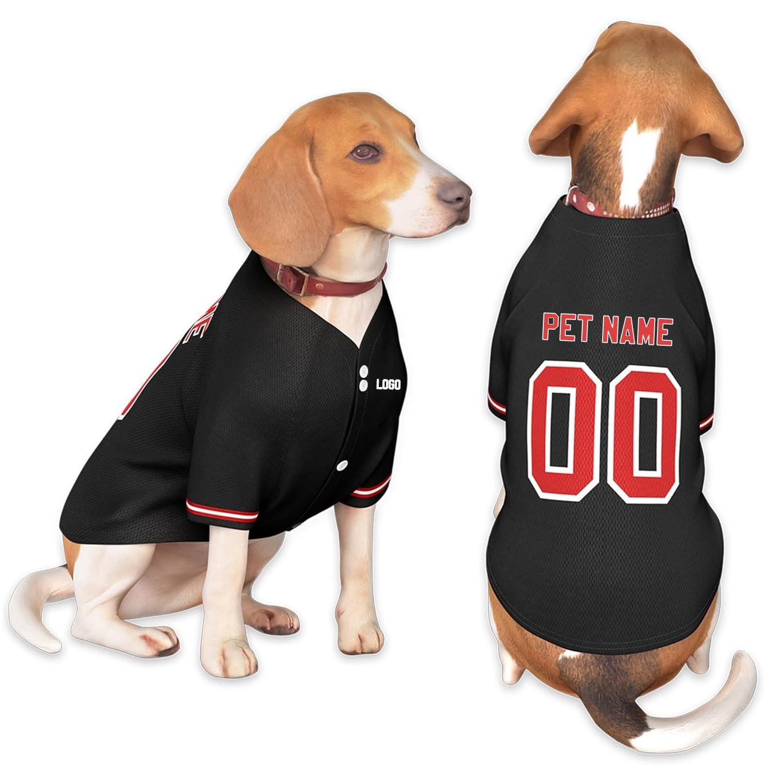 Customised Dog T Shirt With Name Number Dogs Baseball Jersey Personalized Team Dog Shirts Cat Pet Costume