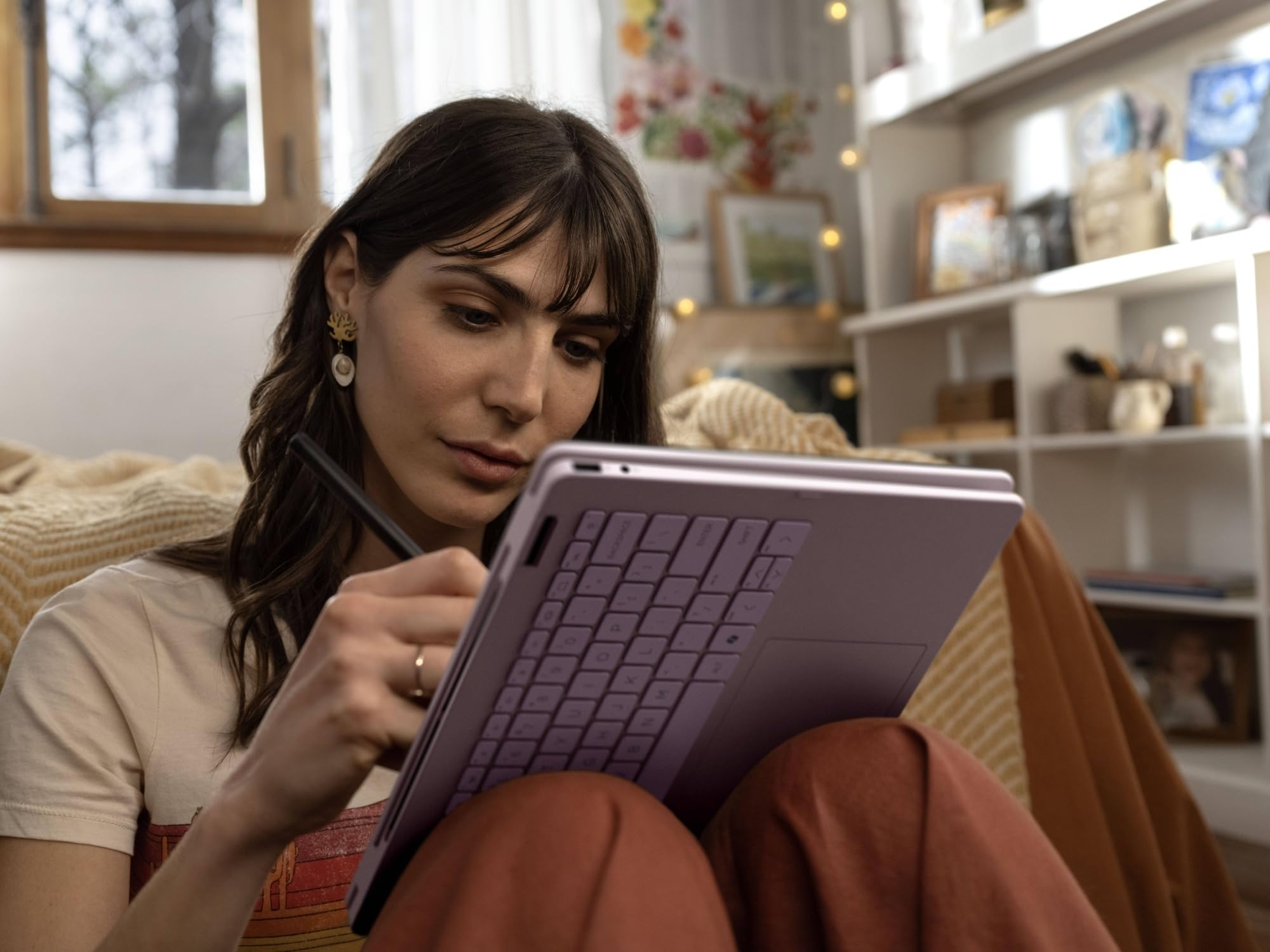 HP OmniBook 5 Flip 14-fp0003sl Notebook Intel Core 3 100U 8GB RAM 512GB SSD Windows 11 Convertibile Rosa Tastiera Italiana QWERTY