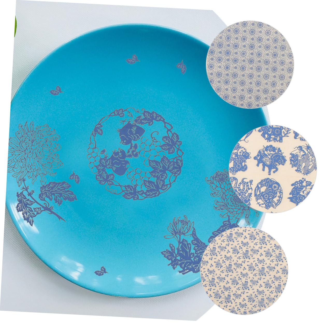 OLYCRAFT Keramik-Transferpapier Mit Schmetterlingen & Farn – 53 X 38 Cm, 0,01 Mm Dick Für Porzellan & Fliesen