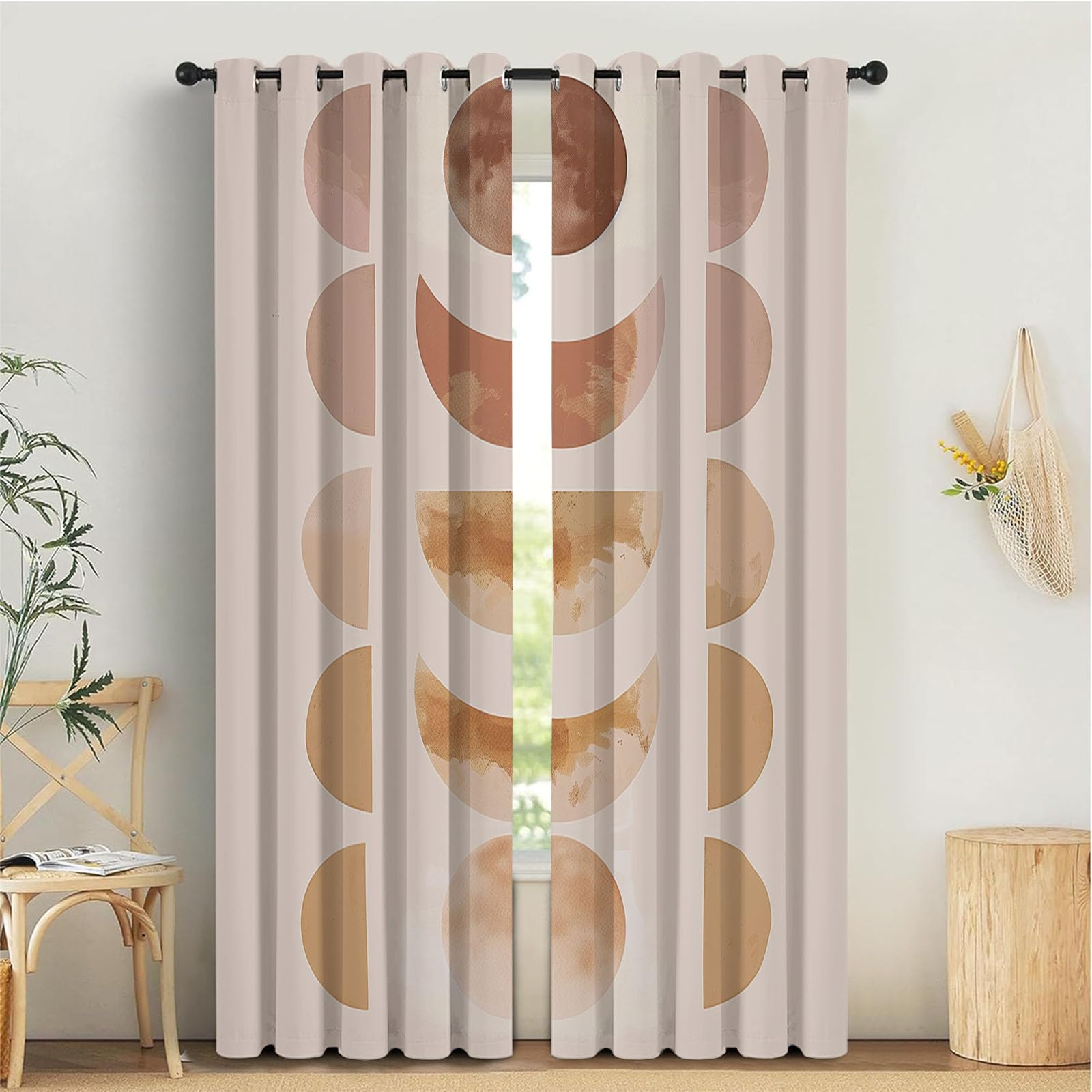 Rideaux Salon Moderne Occultant et Isolant Thermique Anti Bruit l