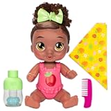 Shampoo Snuggle Berry Boo Black Hair 11 Inch Water Baby Doll Playset&comma; Toys for 3 Year Old Girls & Boys & Up