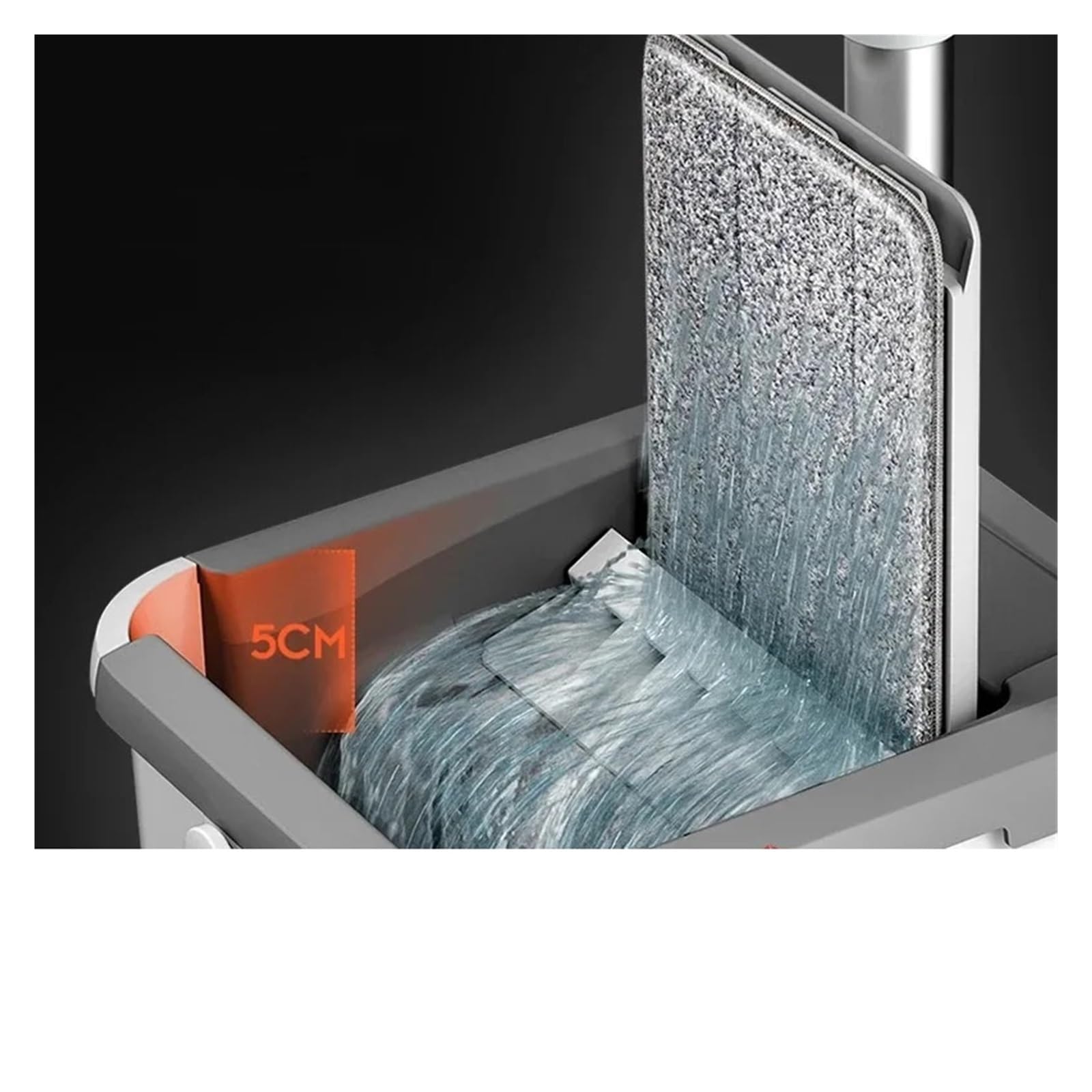 Trapeador mágico for Pisos, trapeador exprimidor con Cubo, trapeador Giratorio for Lavar Pisos, Limpieza del hogar, Limpiador fácil(Bucket-mop-3cloth)
