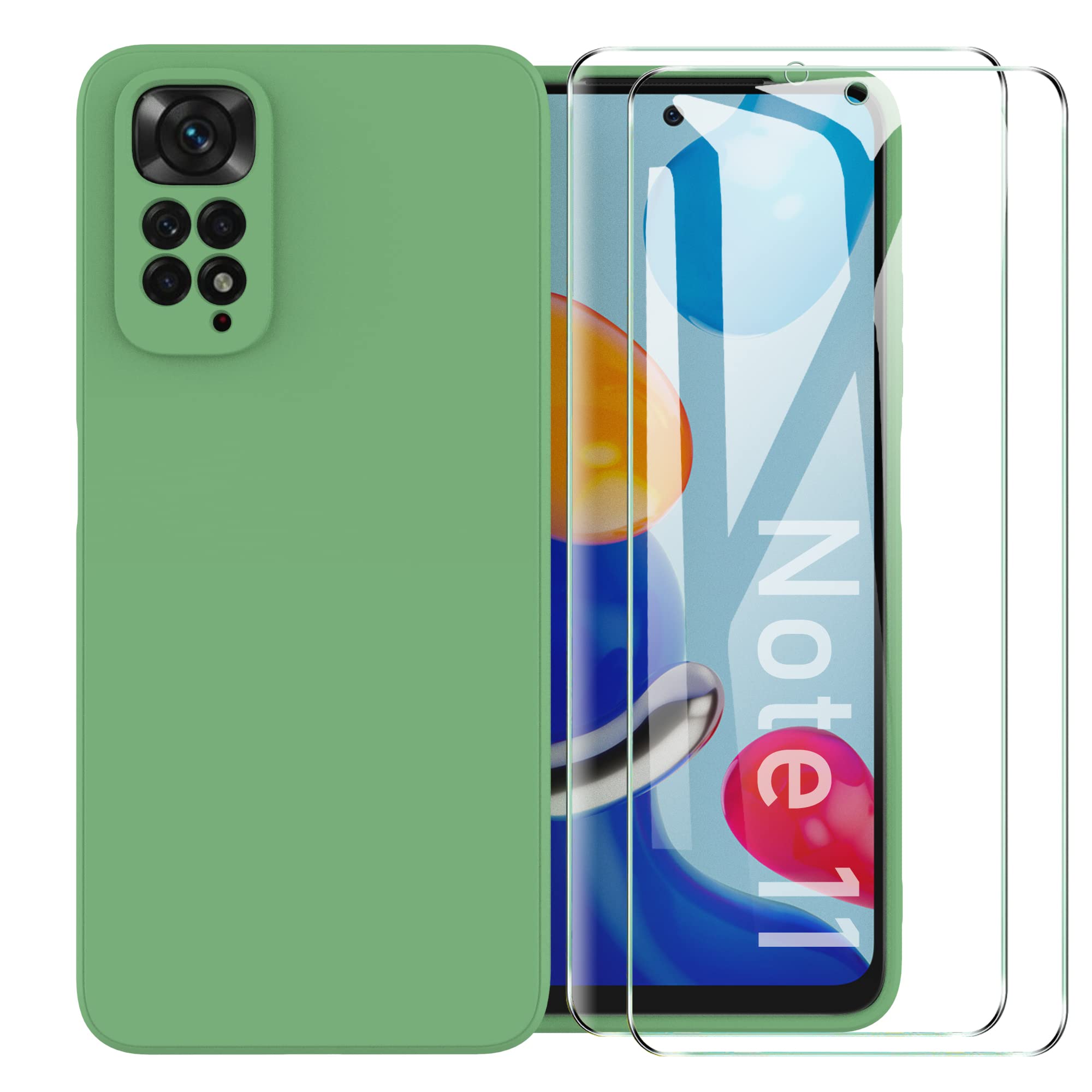 HSP Hülle Für Xiaomi Redmi Note 11/11S – TPU Schutzhülle, Staubabweisend, Matt Türkis