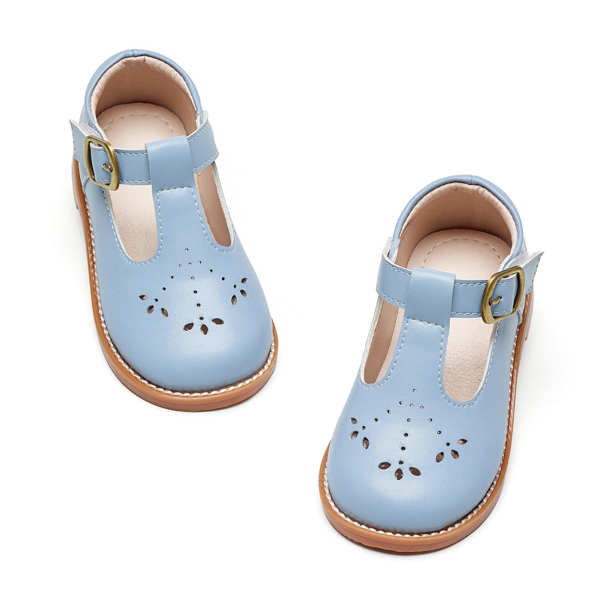 GINFIVE Toddler Girls Mary Jane School Oxford Dress Flat Shoes for Wedding