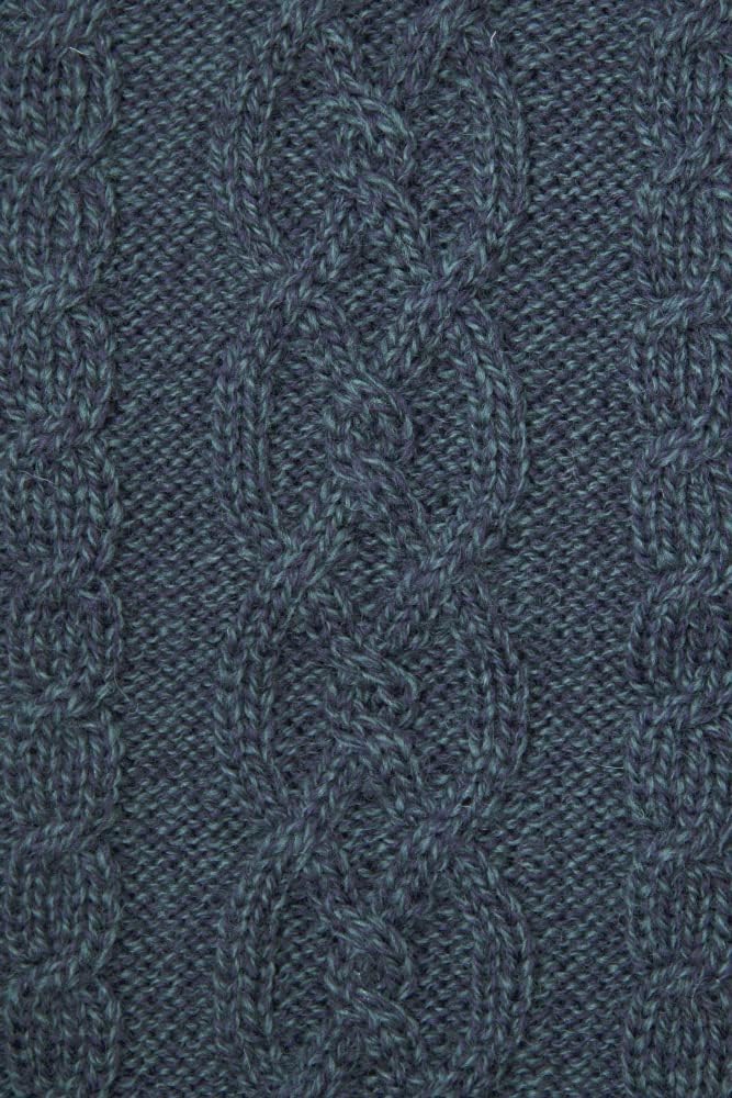 Aran Crafts Basket Stitch Crew Neck Sweater (100% Wool) - Image 7