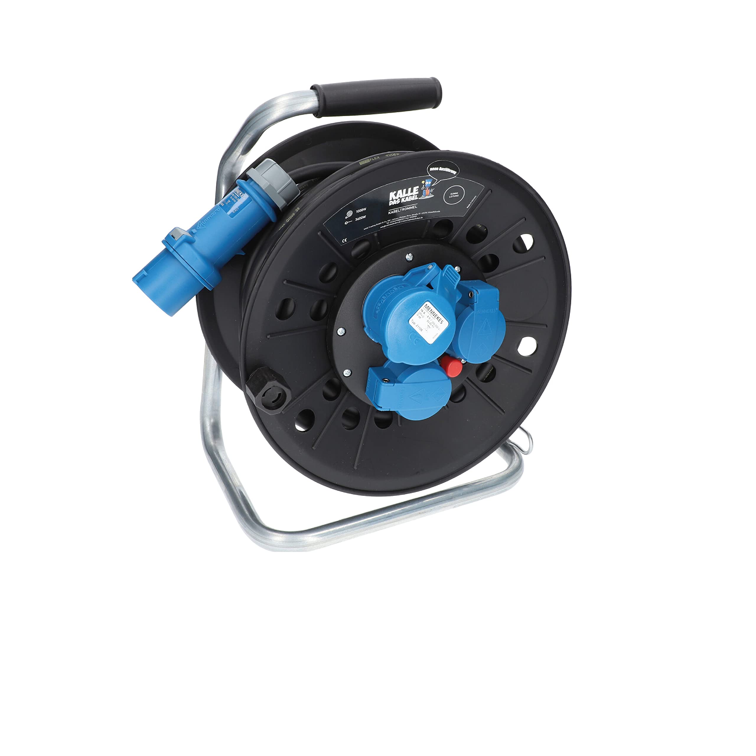 CEE – Avvolgicavo da campeggio KALLE ktg 2,5 mm² cavo 25 metri cavo di gomma, motivo marittimo Tromme Titel