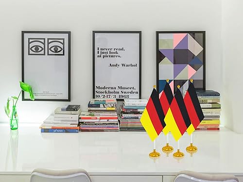 Miniatura 119 de WXTWK Paquete de 12 banderas argentinas de escritorio con base de soporte, decoración de celebración para eventos y eventos