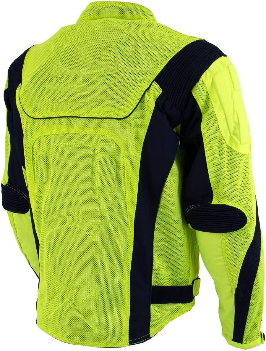 green textile motorcycle jacket