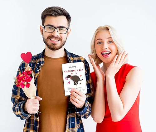 Miniatura 3 de Tarjeta de feliz día de San Valentín para marido, novio, amantes de los perros, divertida tarjeta de San Valentín de esposa, novia, tarjeta de