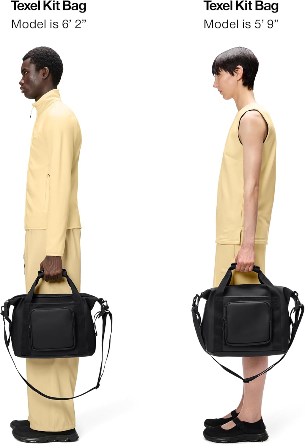 RAINS Texel Kit Bag - Waterproof for Work, Multiple Storage Options, Shoulder & Crossbody, Fits Telescopic Handle Suitcases - Image 2