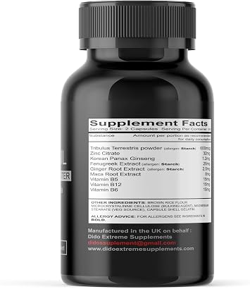 TESTOSIL - The Best Natural Supplement - Powerful Legal Bodybuilding Supplement - Advanced Performance and Recovery Agent - 120 Capsules