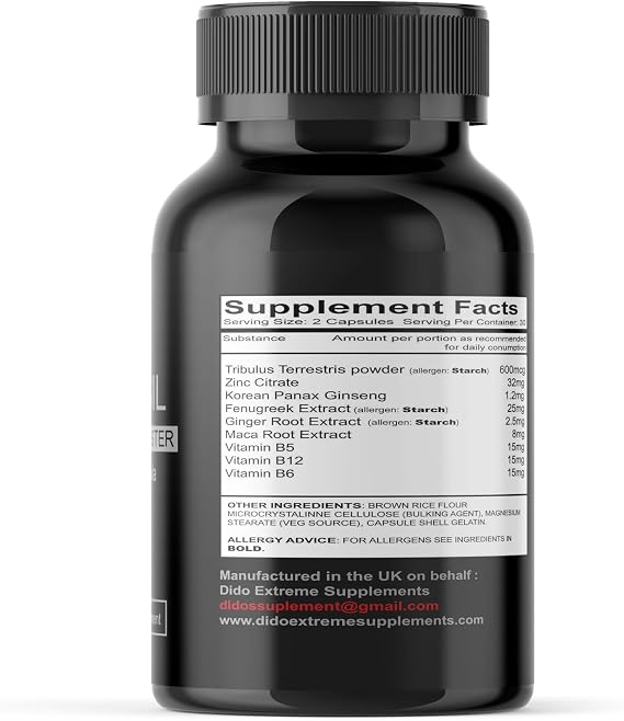 TESTOSIL - The Best Natural Supplement - Powerful Legal Bodybuilding Supplement - Advanced Performance and Recovery Agent - 120 Capsules