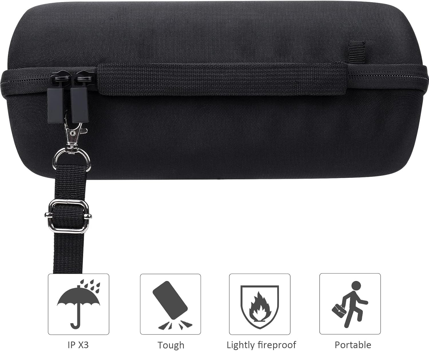 co2CREA Dur Étui de Voyage Rigide Housse Cas Coque pour Logitech Creator Blue Microphones Yeti/Yeti X/Yeti Pro Micro USB à Condensateur(boîte Seule,Case Only)
