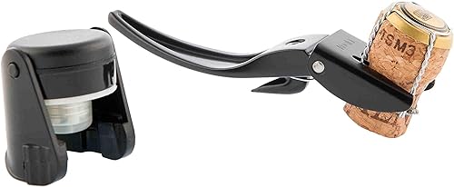 Koala Set Abridor Brut Tapon De Champagne Cromo, Multicolor, 5.0x1.7x5.5 in